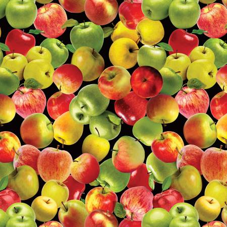 Apple Picking Multi  ( Cider House )   Apples Fabric