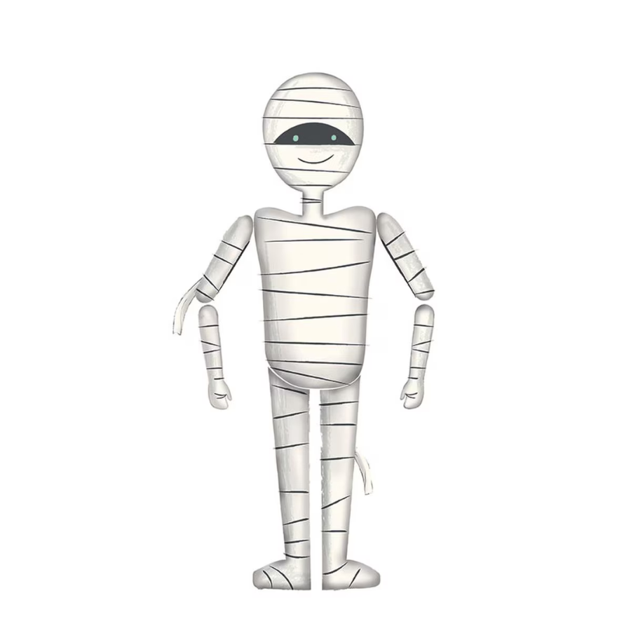 Frank and Friends 35 1/2" x 43 1/2" Mummy Panel