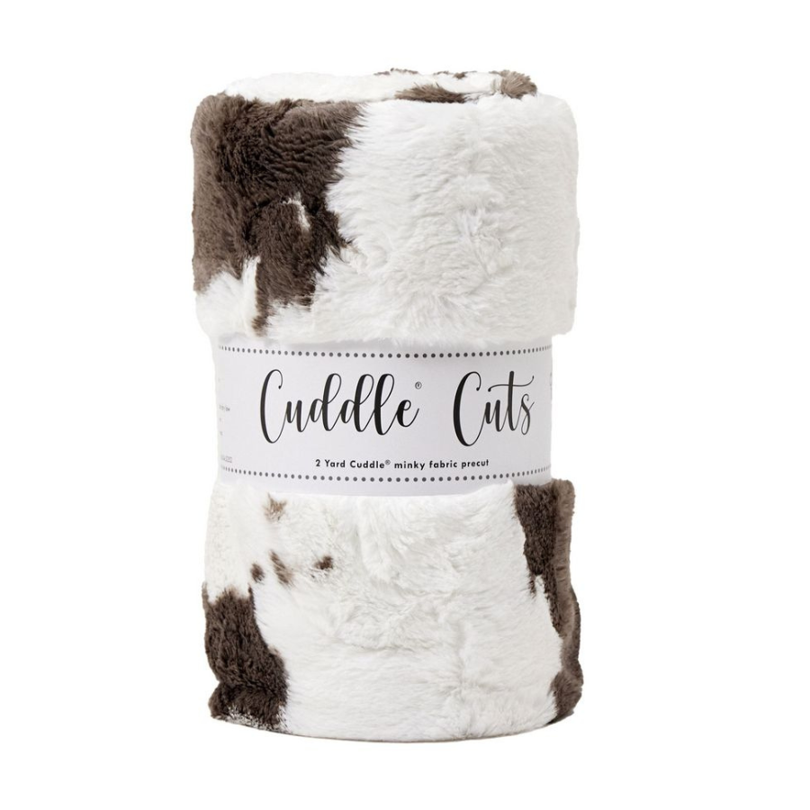 2 Yard Cut Luxe Cuddle CALF BROWNIE
