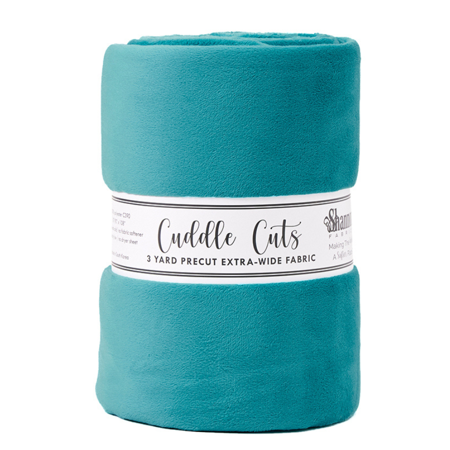 3 Yard Cut Luxe Cuddle TEAL 110"
