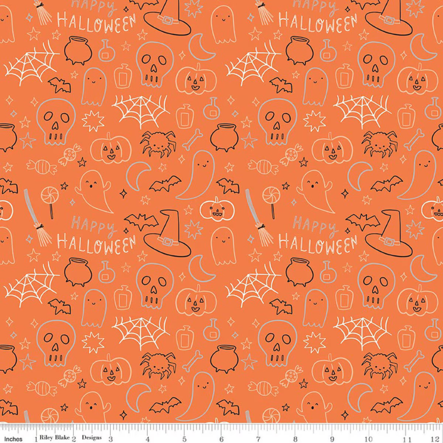 Frank and Friends Halloween Icons Orange