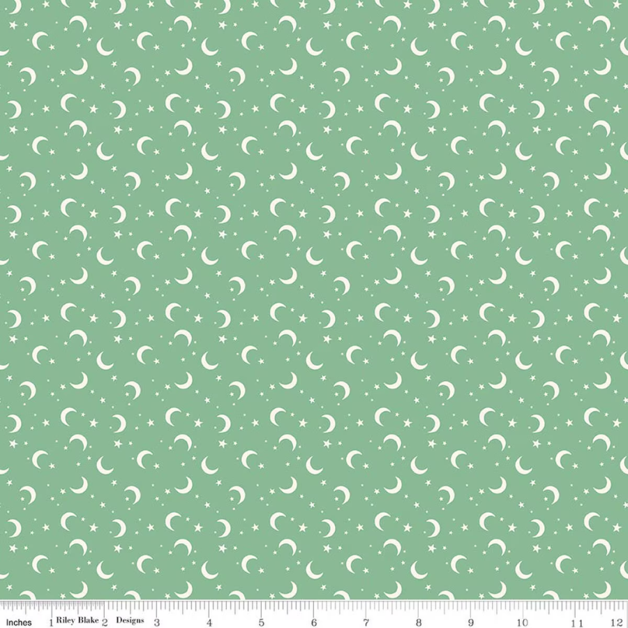 Frank and Friends Moon & Stars Green