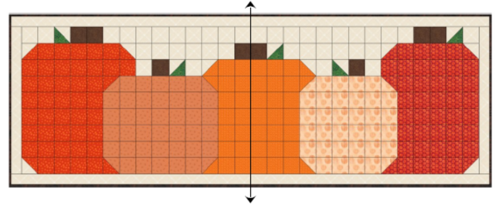 Harvest Time 2 panel Pattern w/ purchase EasyPiecing Grid