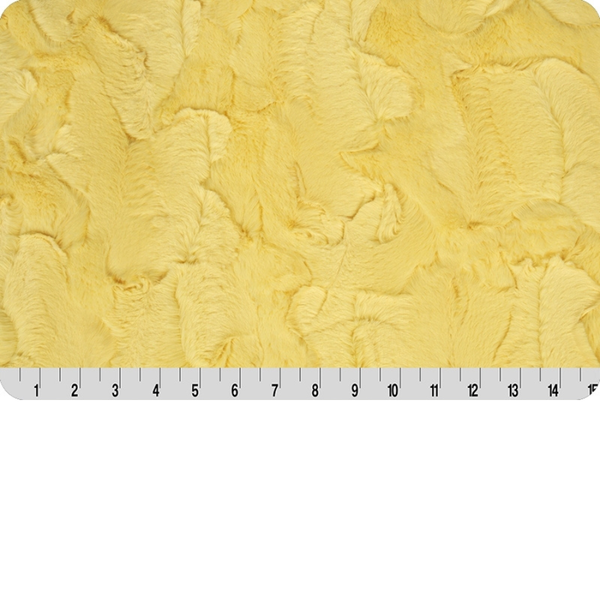 2 Yard Cut Luxe Cuddle HIDE BANANA