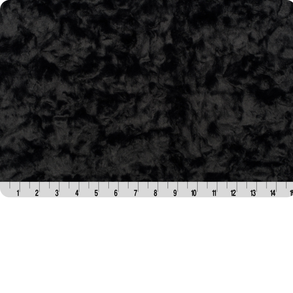2 Yard Cut Luxe Cuddle MARBLE BLACK