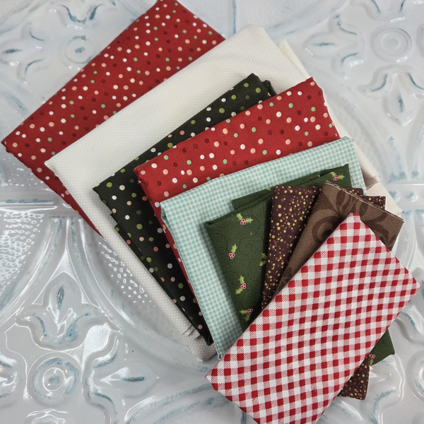 In a Fruit Jar Winter Table Runner Pattern and fabric Kit Sandy Gervais