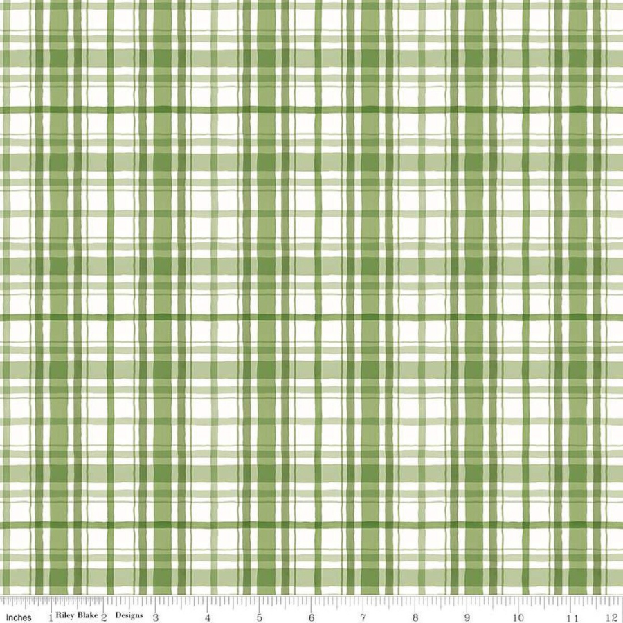 Santa's Tree Farm Plaid Green