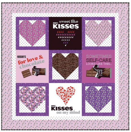 Celebrate with Hershey Valentine's Panel Quilt Boxed Kit