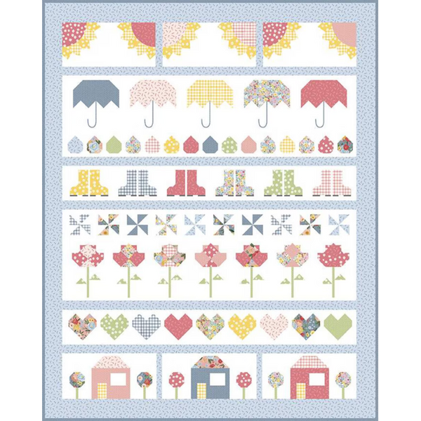 Beverly McCullough Singing in the Rain Row Quilt Pattern