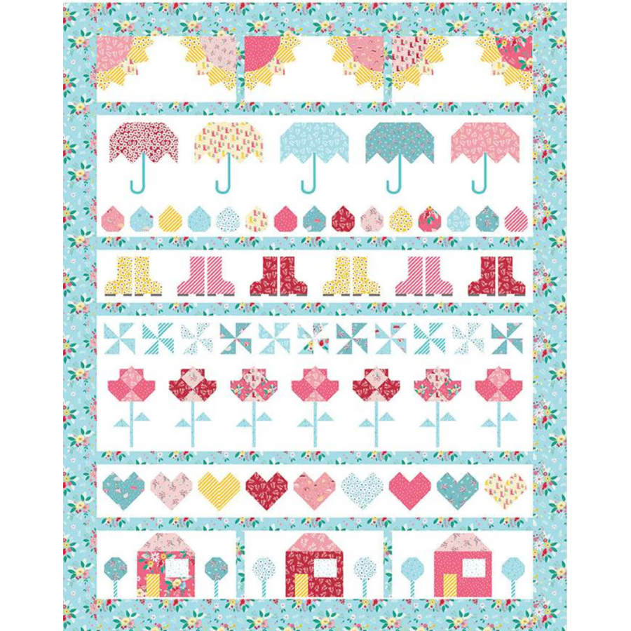 Beverly McCullough Singing in the Rain Row Quilt Pattern