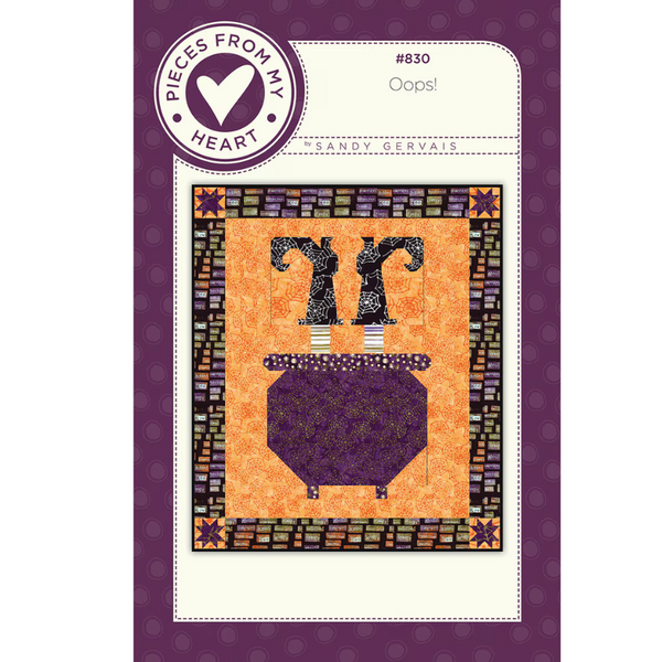 Expressions Batiks Oops! Quilt pattern and Kit Sandy Gervais Includes backing