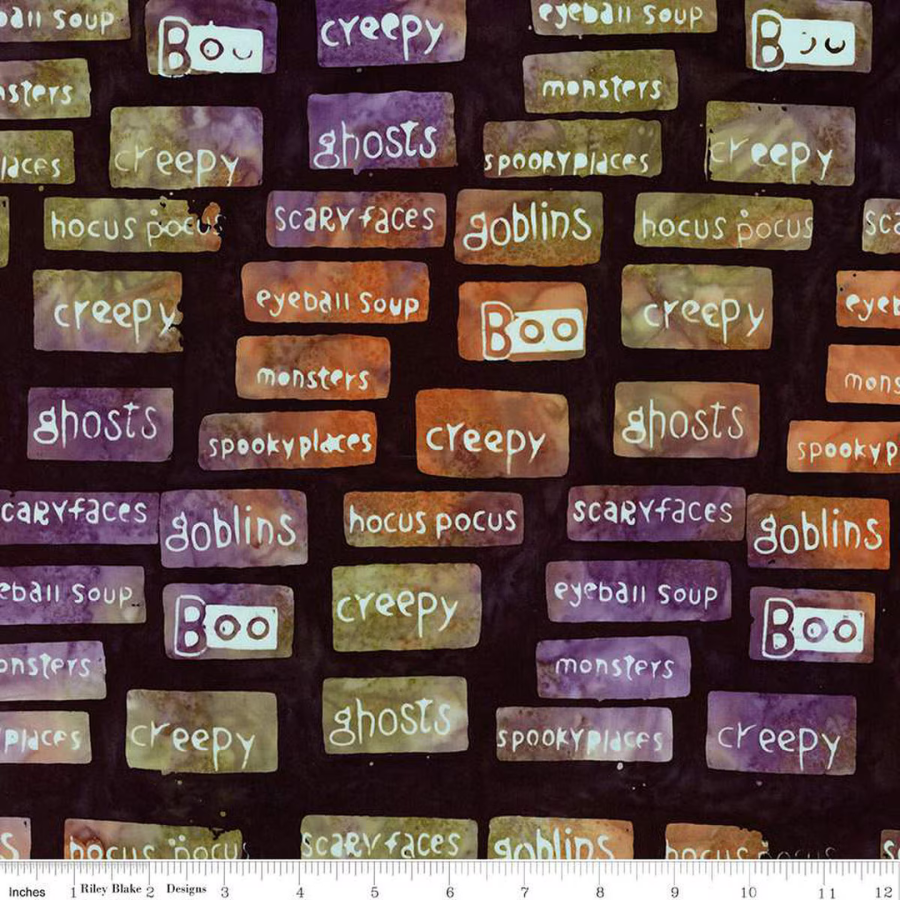 Expressions Batiks Fright This Way Masquerade Words