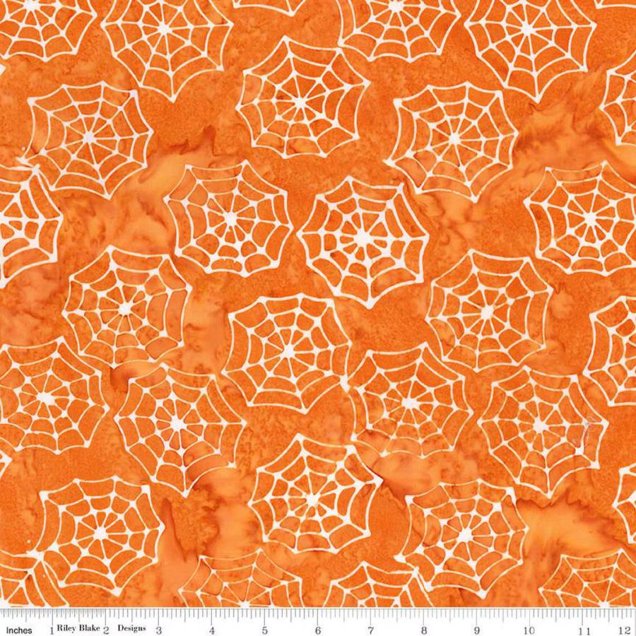 Expressions Batiks Fright This Way Tangerine